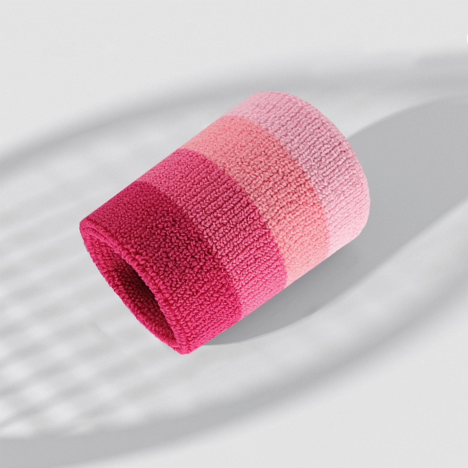 Sports Wristbands Nylon Sweatband Breathable Wrist Sweat Bands for Tennis Soccer Basketball pink