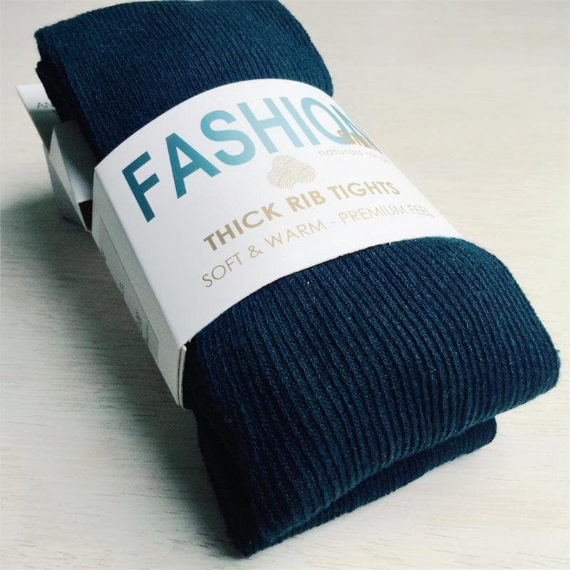 Thicken Warm Striped Woman Tights Autumn Winter Pantyhose Cotton Knitted Stockings Multi Colors Collant One size