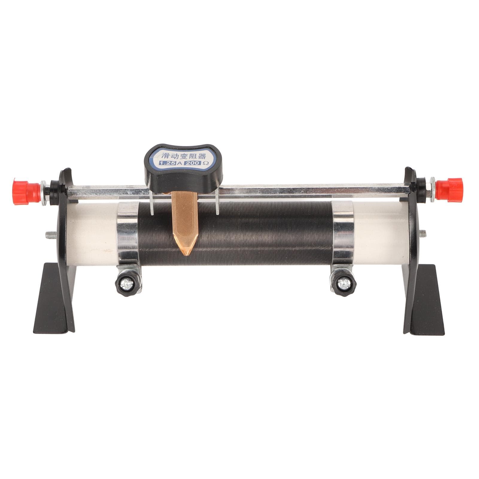 Sliding Rheostat 1.25A 200 Ohm Adjustable Slide Rheostat Physical Electrical Experiment Test Equipment