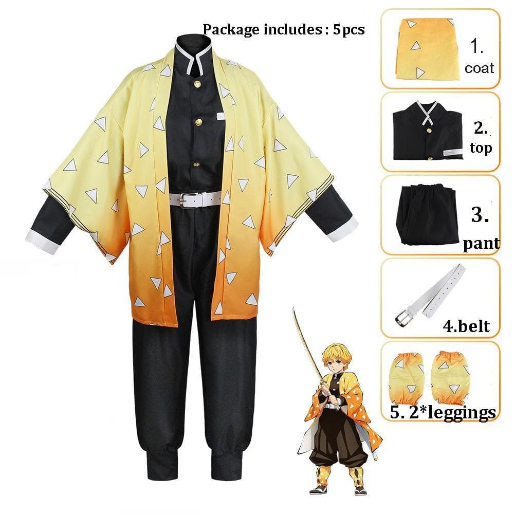 Unisex Demon Slayer Anime Cosplay Cartoon Kimetsu No Yaiba Kochou Shinobu Cosplay Costume For Adults men and women L