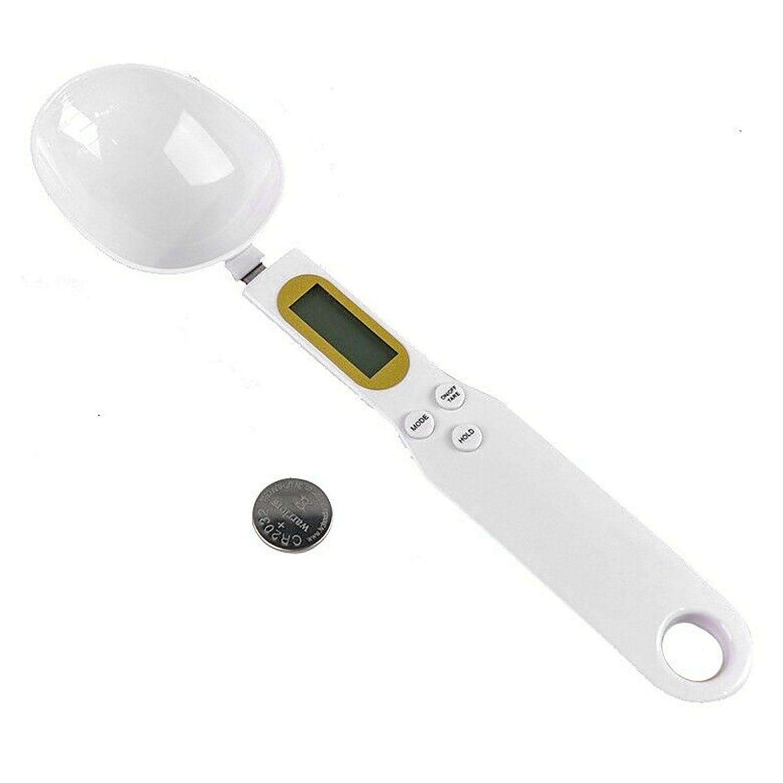 Electronic Spoon Scale White Compact Sensitive High Accuracy Detachable Measuring Spoon Food Scale