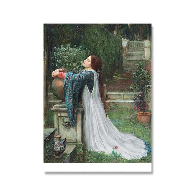 John William Waterhouse Vintage Wall Art Poster Magic Circle Witch Canvas Painting Print Jason and Medea Picture For Home Decor No Frame 30*40cm