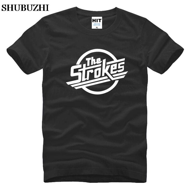 The Strokes T Shirt Unisex Indie Rock Band Unisex T-shirt Short Sleeve Cotton Casual Music T Shirts Unisex Rock Clothing Tops Tee Unisex T-shirt L