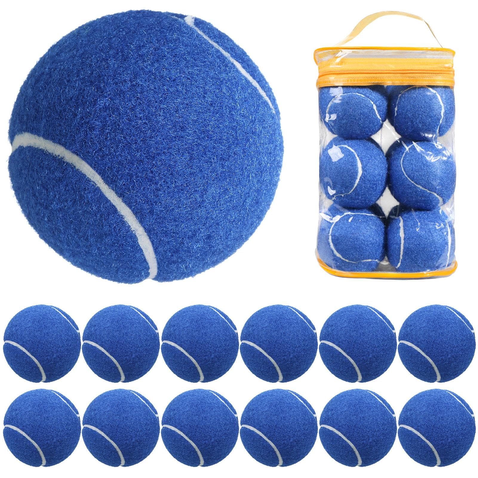 12 Packs Pressure Matching and Training Tennis Balls 12-Pack blue