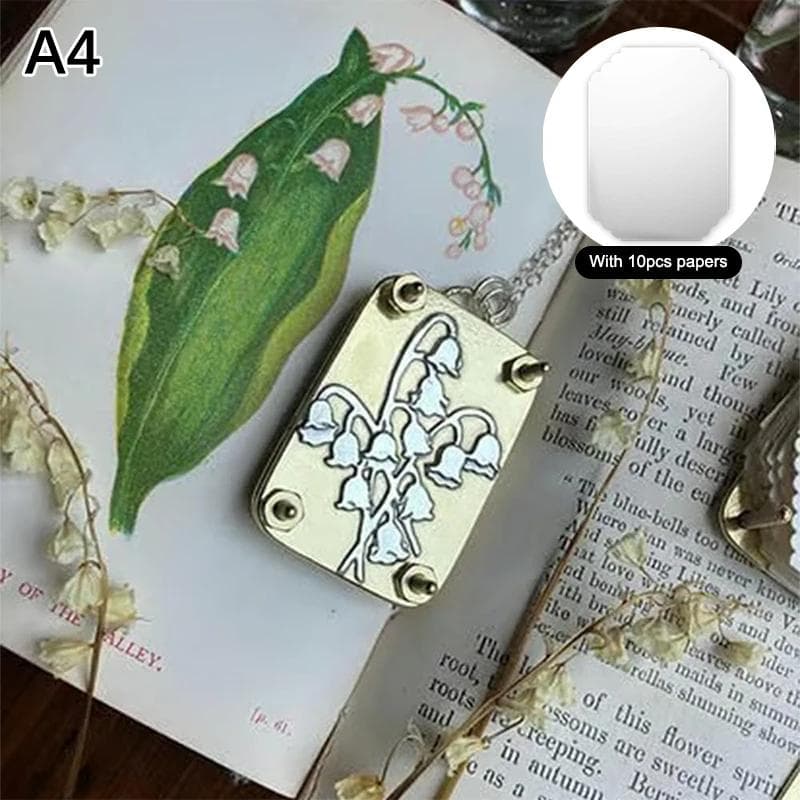 Handmade Mini Flower Press Hydrangea Metal Miniature Flower Press Kit Dandelion DIY Embossing Machine Kit Plant Lover Gifts