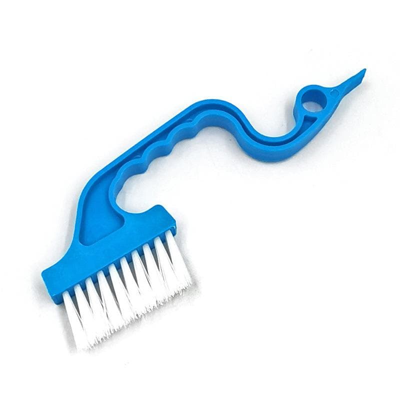 Multipurpose Cleaning Brush for Crevices, Windows, Grooves, Dustpans, and Air Conditioners blue