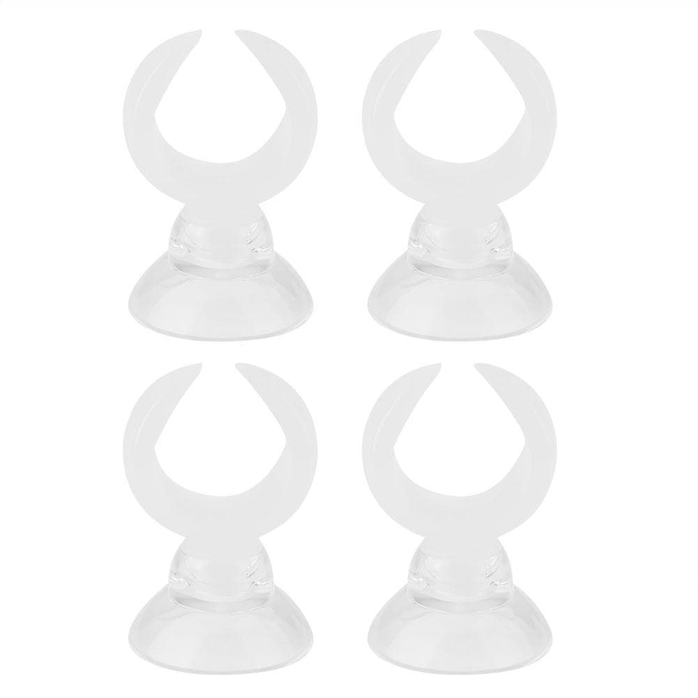 Aquarium Fish Tank Suction Cup Clips Airline Tube Holders Clamps(White Inner Dia 14.6mm)