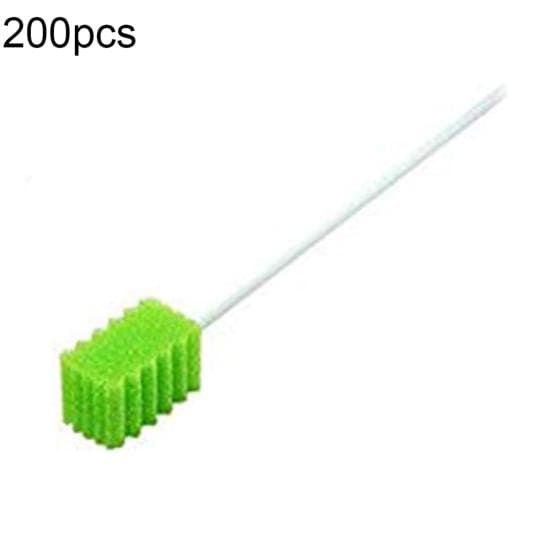 100/200Pcs Sponge Oral Swabs Odor Remover Cleaning Tongue Tartar Cleansing Stick 200pcs