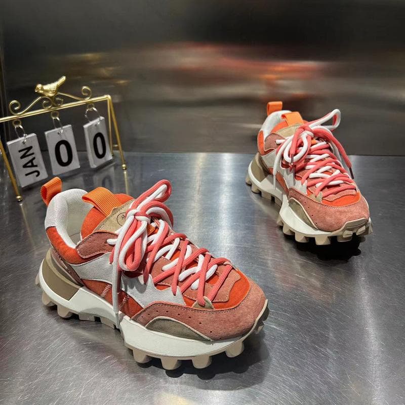 Retro Forrest Gump Shoes Women's Spring New Casual Thick-soled Sports All-match Color Matching Old Shoes 39