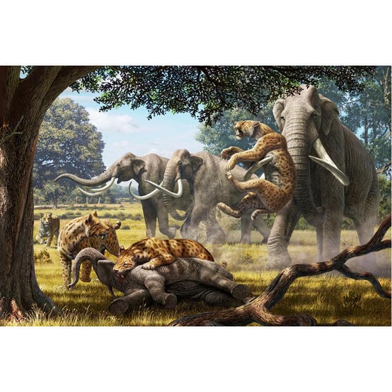 Diamond Painting Elephant Leopard Diamond Embroidery Embroidery Handicrafts Animal Diamond Wall Arts 20X30CM