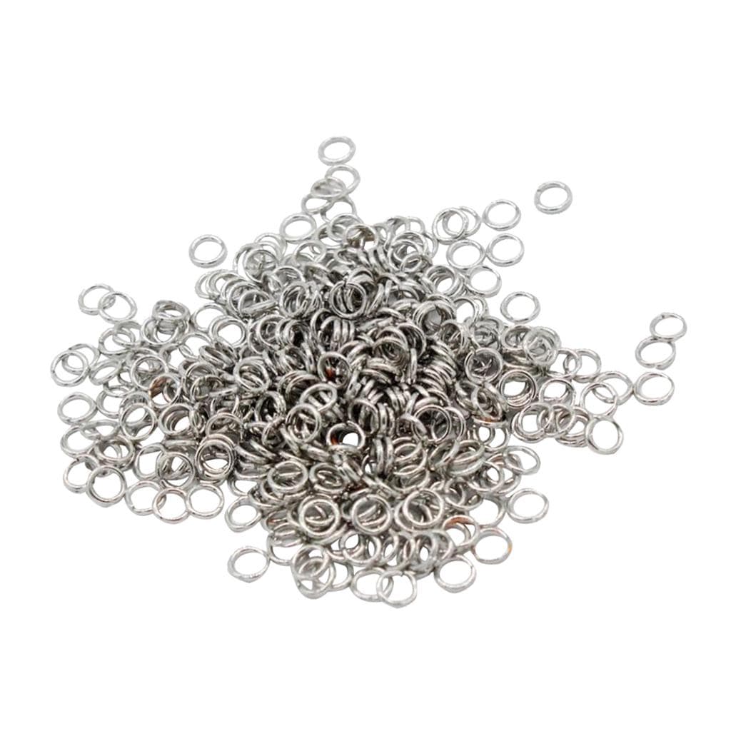 500Pcs Open Jump Rings Metal Connectors DIY Jewelry Making  4mm 5mm silver