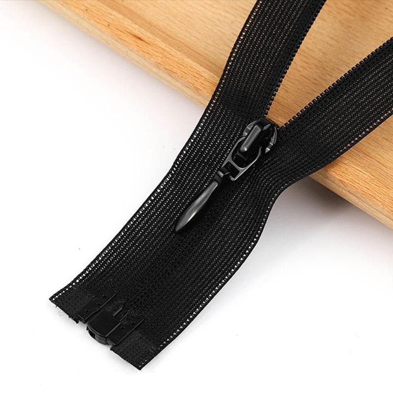3# Concealed Zips Fine Tooth Open End Invisible Lace Zipper Fastener Accessories Tailor 70cm black