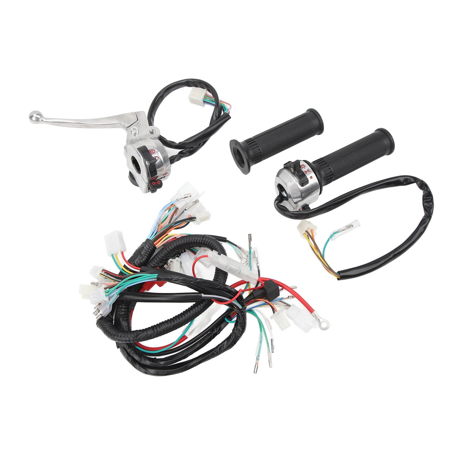 4PCS Engine Harness Kit 22mm Handle Control Switch Wiring Harness Replacement For MONKEY Z50 50cc