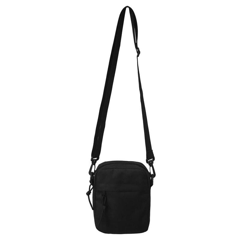 Messenger Sling Bags for Men Casual Canvas Small Zipper Crossbody Pouch Simple Small Crossbody Shoulder Bag Men Bag black