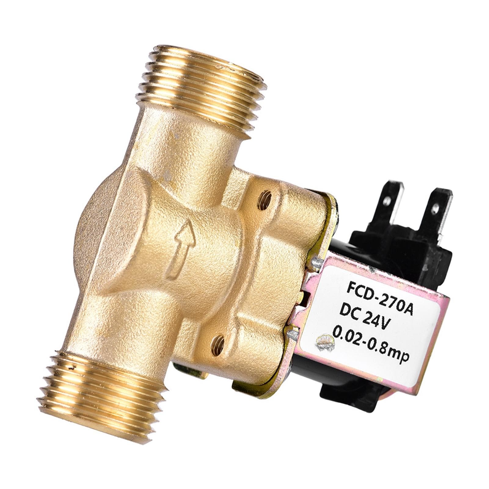 G12  DC 24V Normally Closed Brass Electric Solenoid Magnetic Valve For Water Control