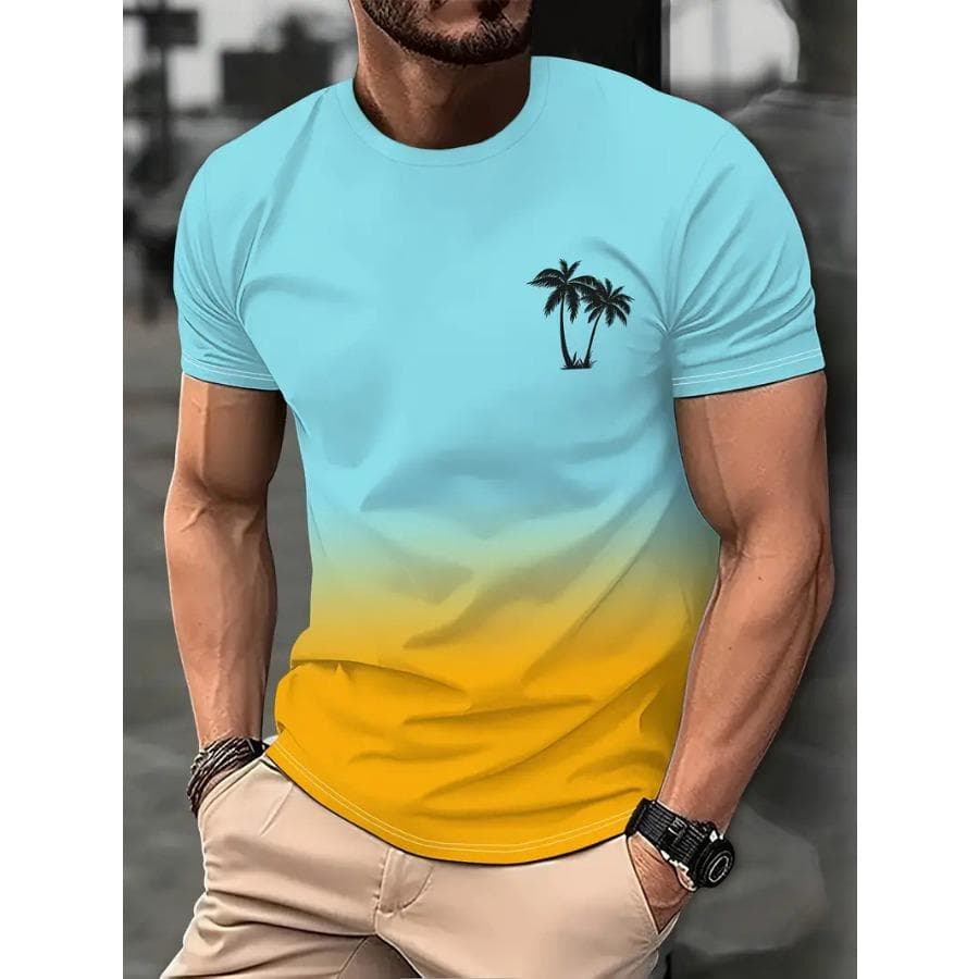 XL-7XL Oversized Men Tee Tops O Neck Short Sleeve 3D Flash Printed Tee Casual Man Summer Plus Size T-Shirts XXXL