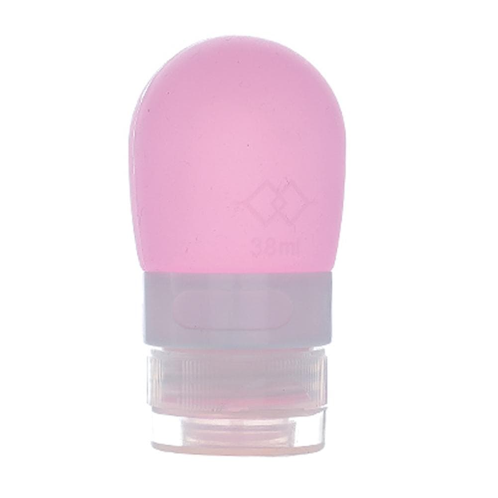 Cute Portable Container Round Silicone Travel Bottle Cosmetic Storage Bottle Pink 38ml pink