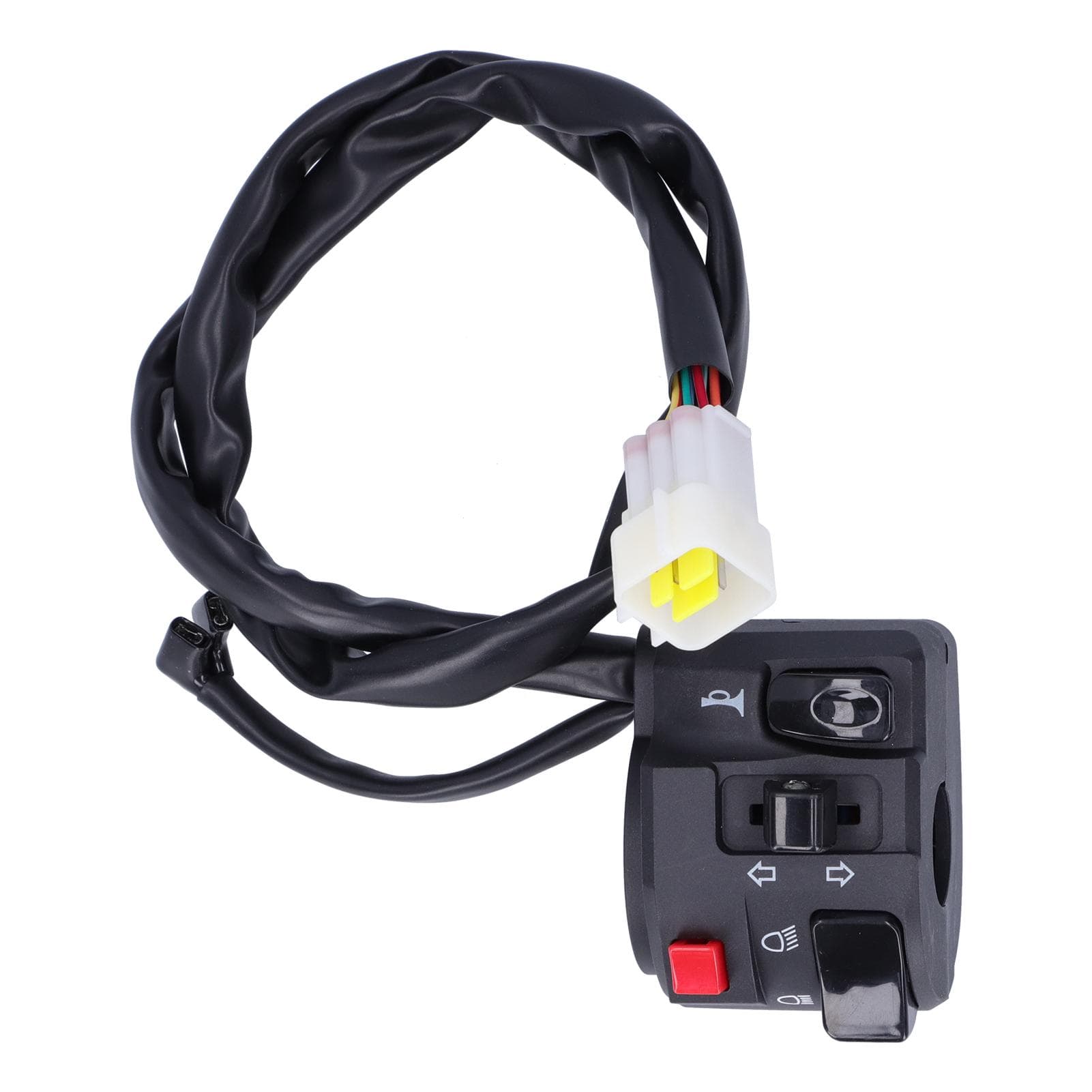 78in Motorcycle Handlebar Switch Horn Button Headlight Turn Signal Fog Lamp Controller