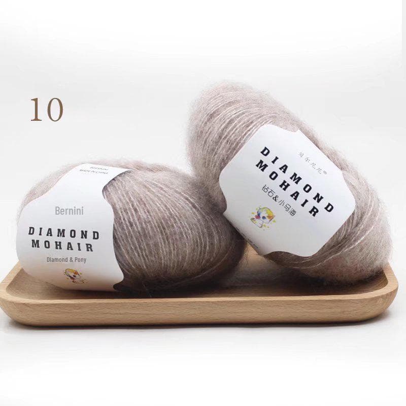 Diamond Mohair Fine Yarn: Ideal for Handmade Scarves, Sweaters, and DIY Knits.