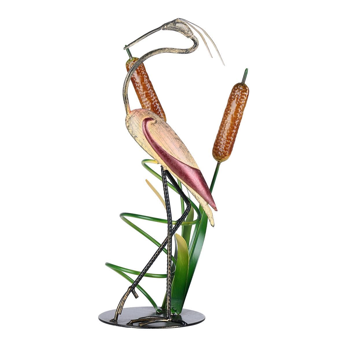 Tooarts Wild Crane Wine Rack Tabletop Decorative Wine Rack Sturdy Iron Material Display and Store multicolour