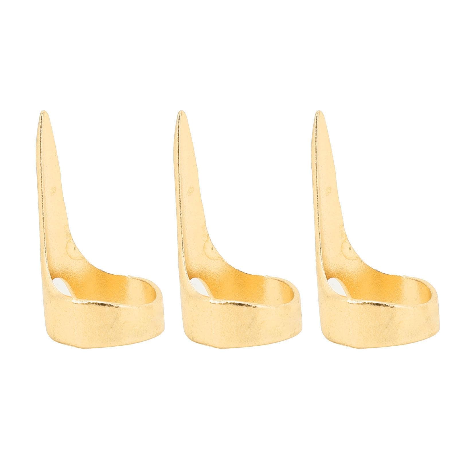 40Pcs Hair Parting Selecting Tool Alloy Polished Effortless Use Braiding Sectioning Ring Finger gold