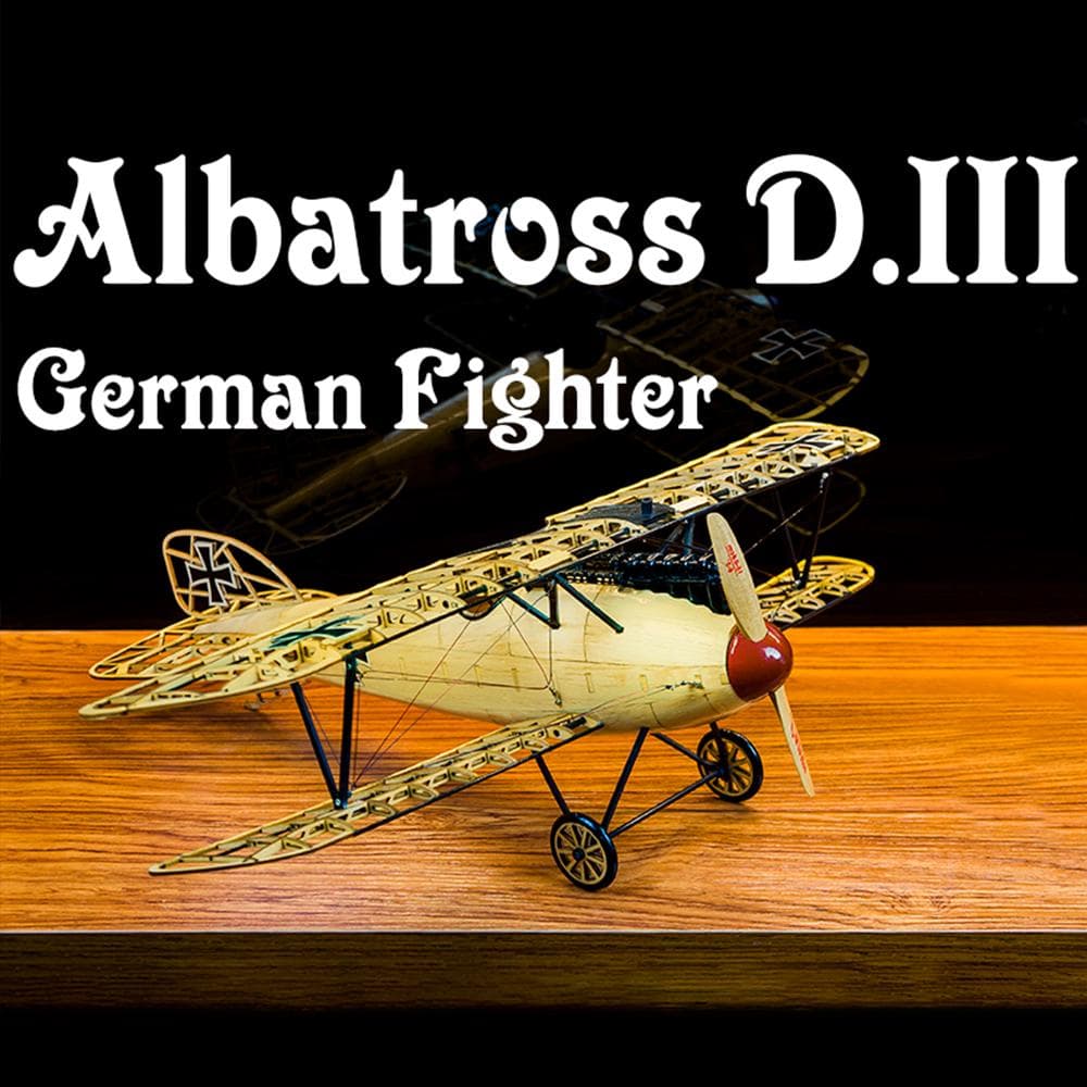 Dancing Wings Hobby VS02 1/15 Wooden Static Airplane Model Display Replica 500mm Albatross Kit