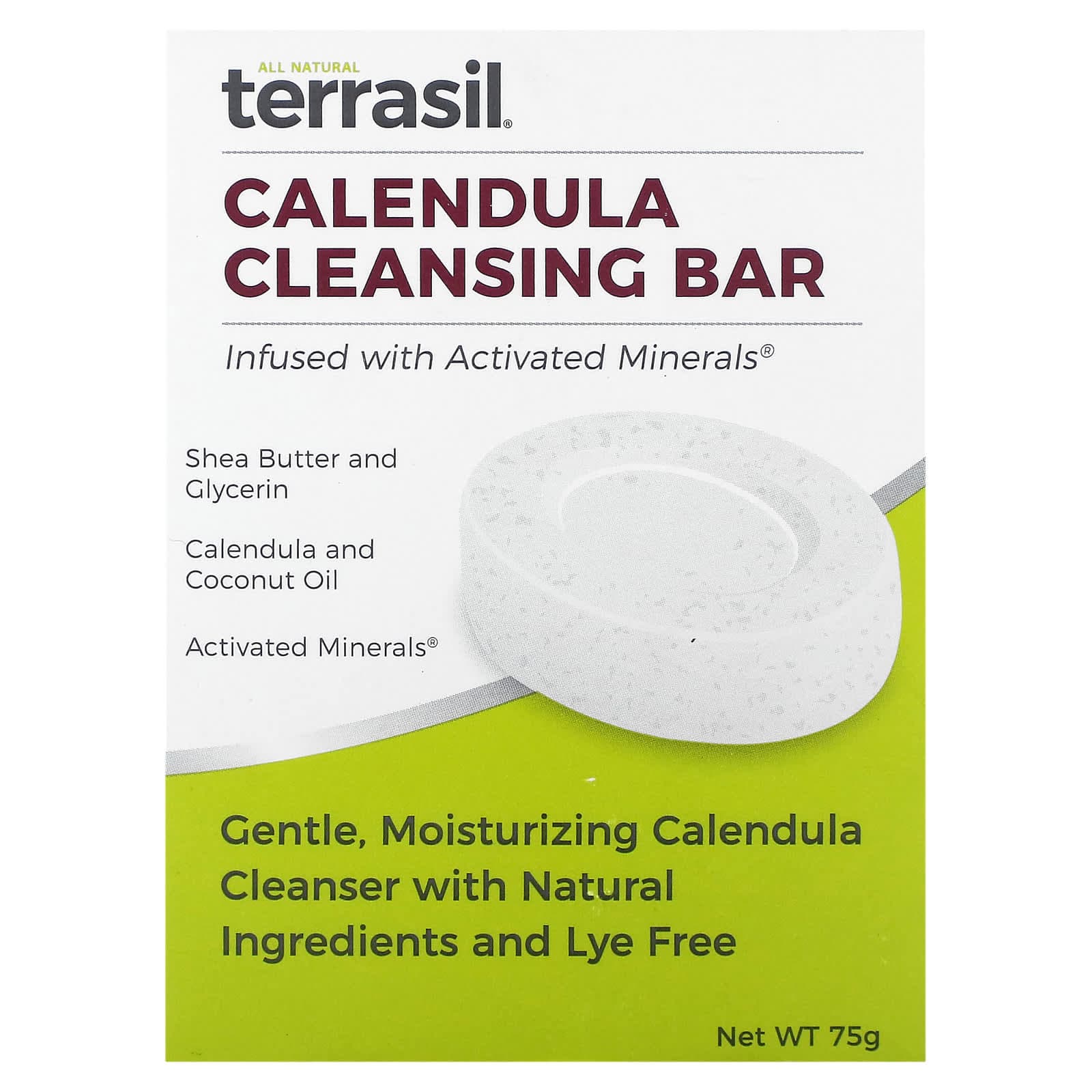 Terrasil, Calendula Cleansing Bar, 75g