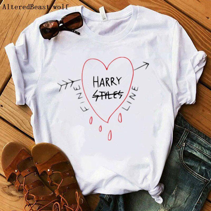 Harry Styles Love On Your Printed Women T-Shirts Casual Tee Tops Summer Short Sleeve XXL