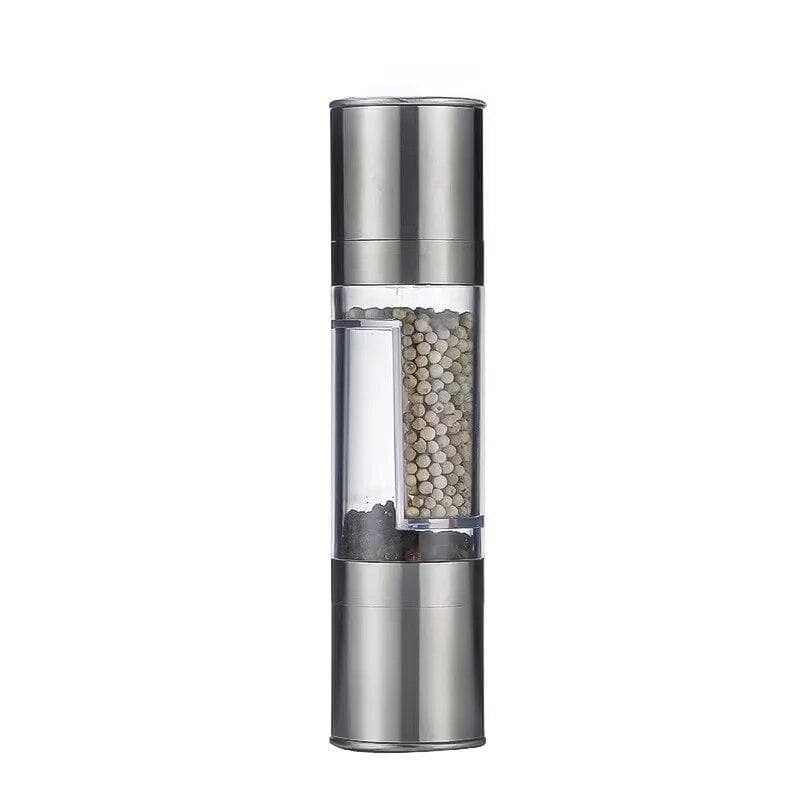 2 In 1 Double Side Pepper Mill Grinder Manual Stainless Steel Salt And Pepper Grinder Spice Grinder KitchenTool