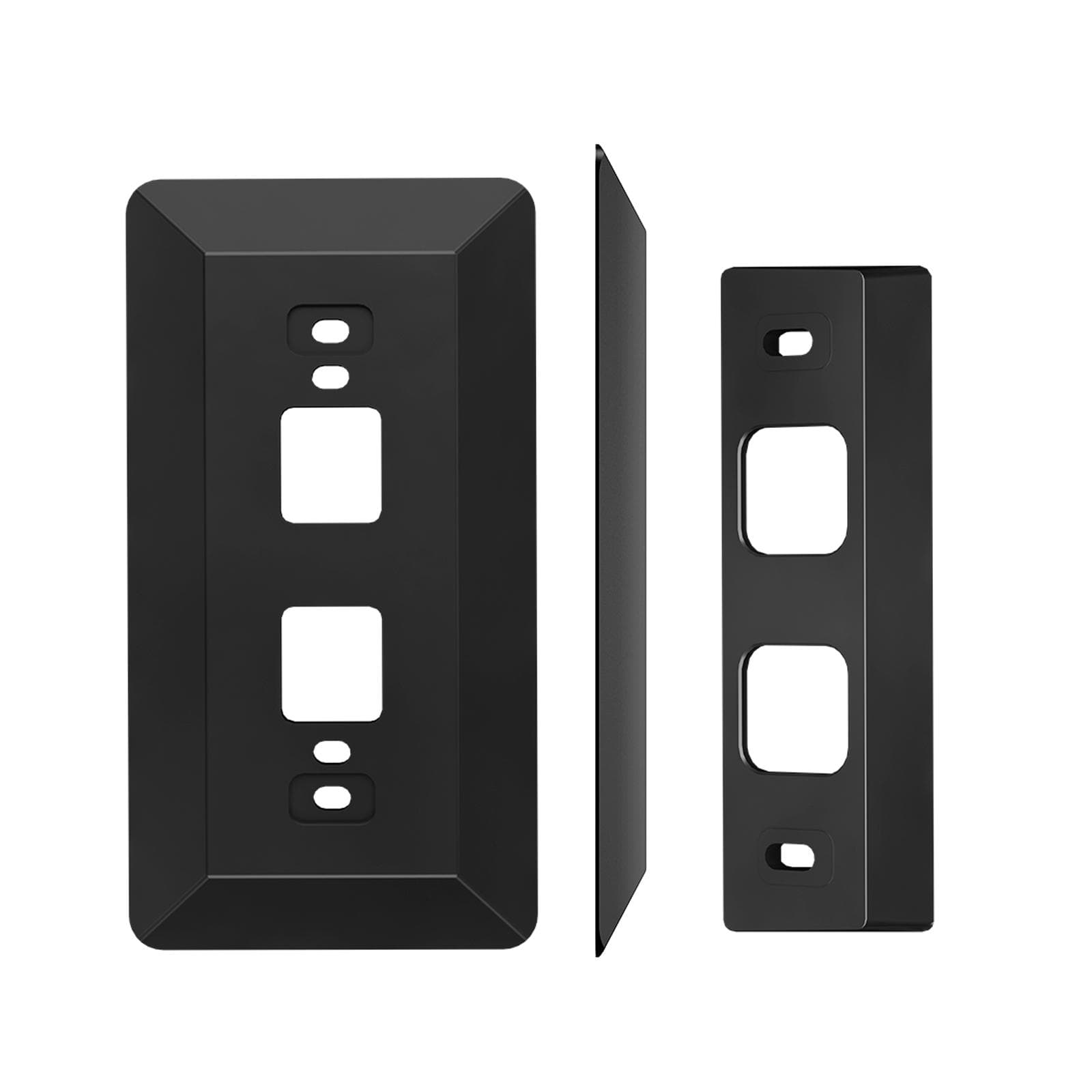 Wall Plate Come with L35 degrees /R35  degrees  Wedge Compatible With Eufy  Battery Video Doorbell black