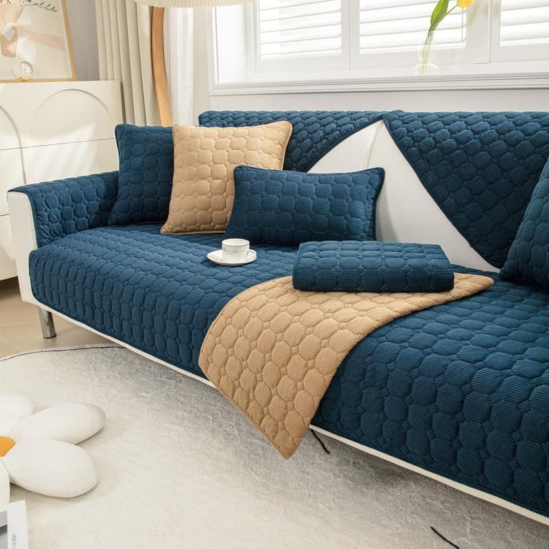 Thicke Sofa Cover Non-slip Couch Cover Cushion Slipcover for Living Room Universal for All Seasons Corduroy Home Protector Cover 70x90cm 1pcs