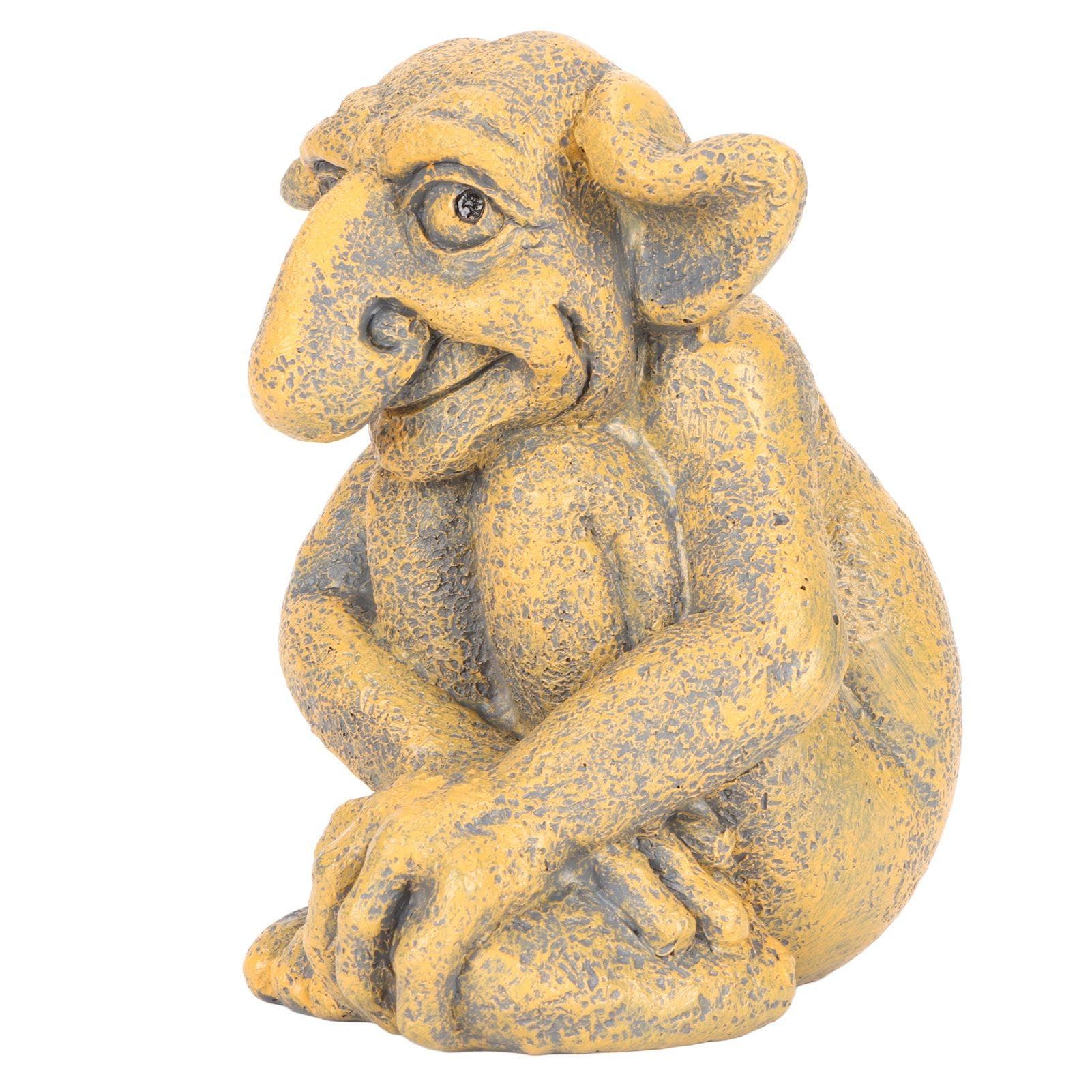 Gothic Sculpture Good Luck Hand Painted Life Like Gothic Statue Home Decor for Gardens Patios