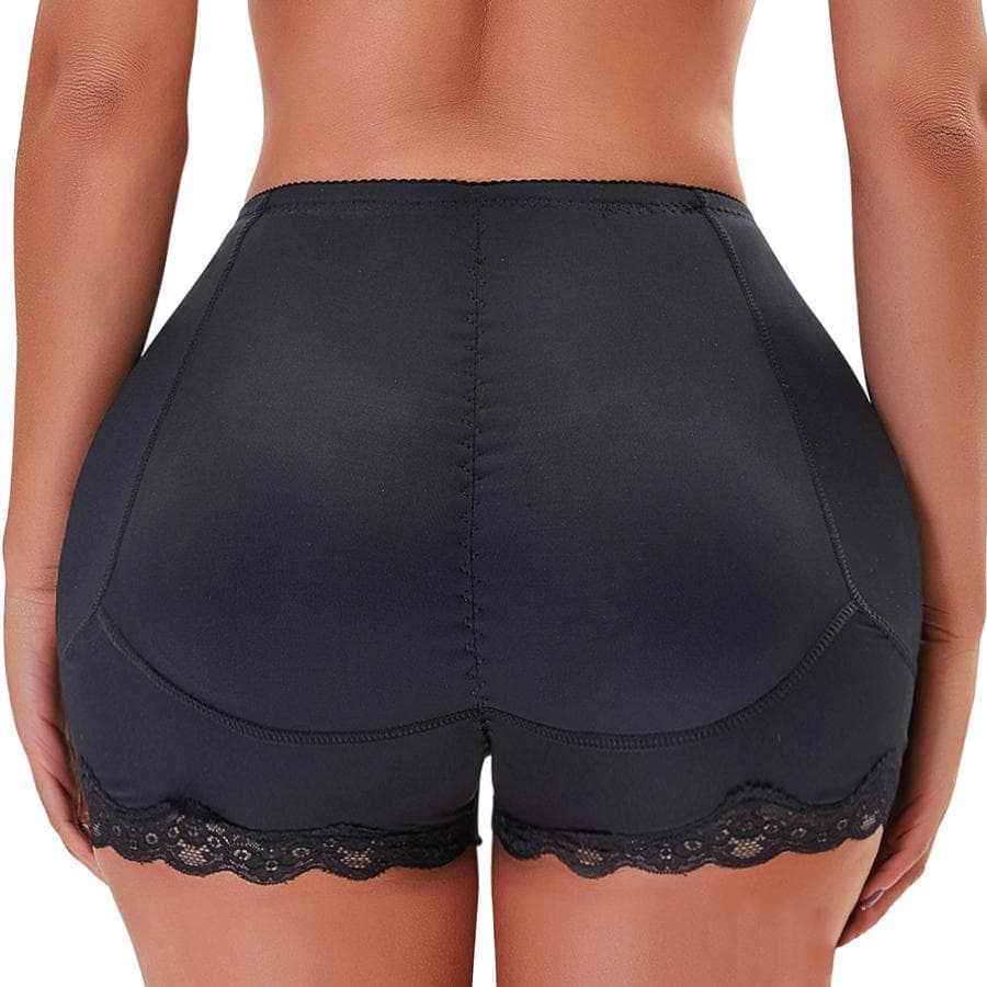 Women Shapers Padded Butt Lifter Panty Hip Enhancer Fake Ass Pads Shapewear Underwear Briefs Push Up Panties Plus Size S-6XL L black