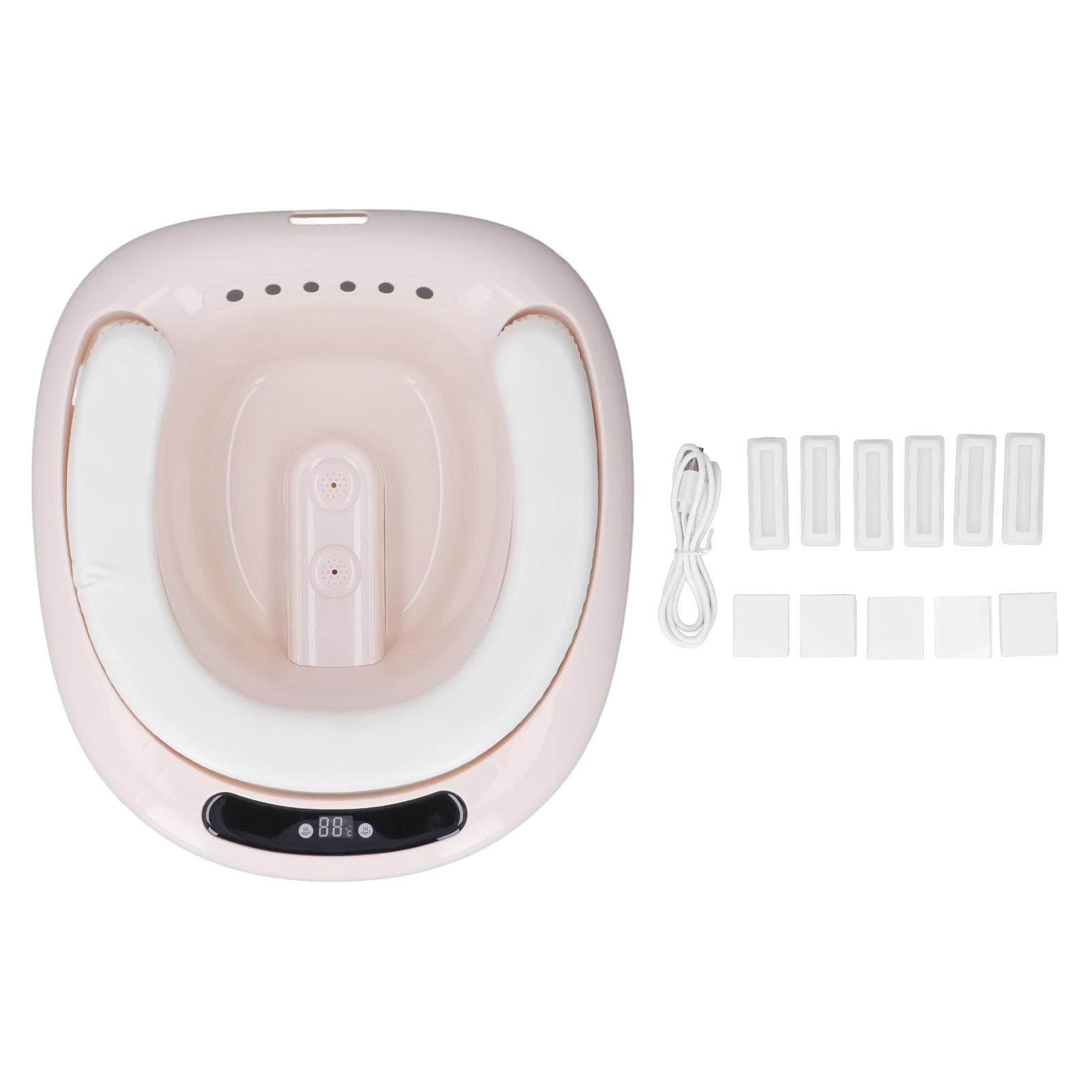 Electric Sitz Bath Foldable Portable 1500ml Adjustable Design Postpartum Care Tub for Pregnant khaki