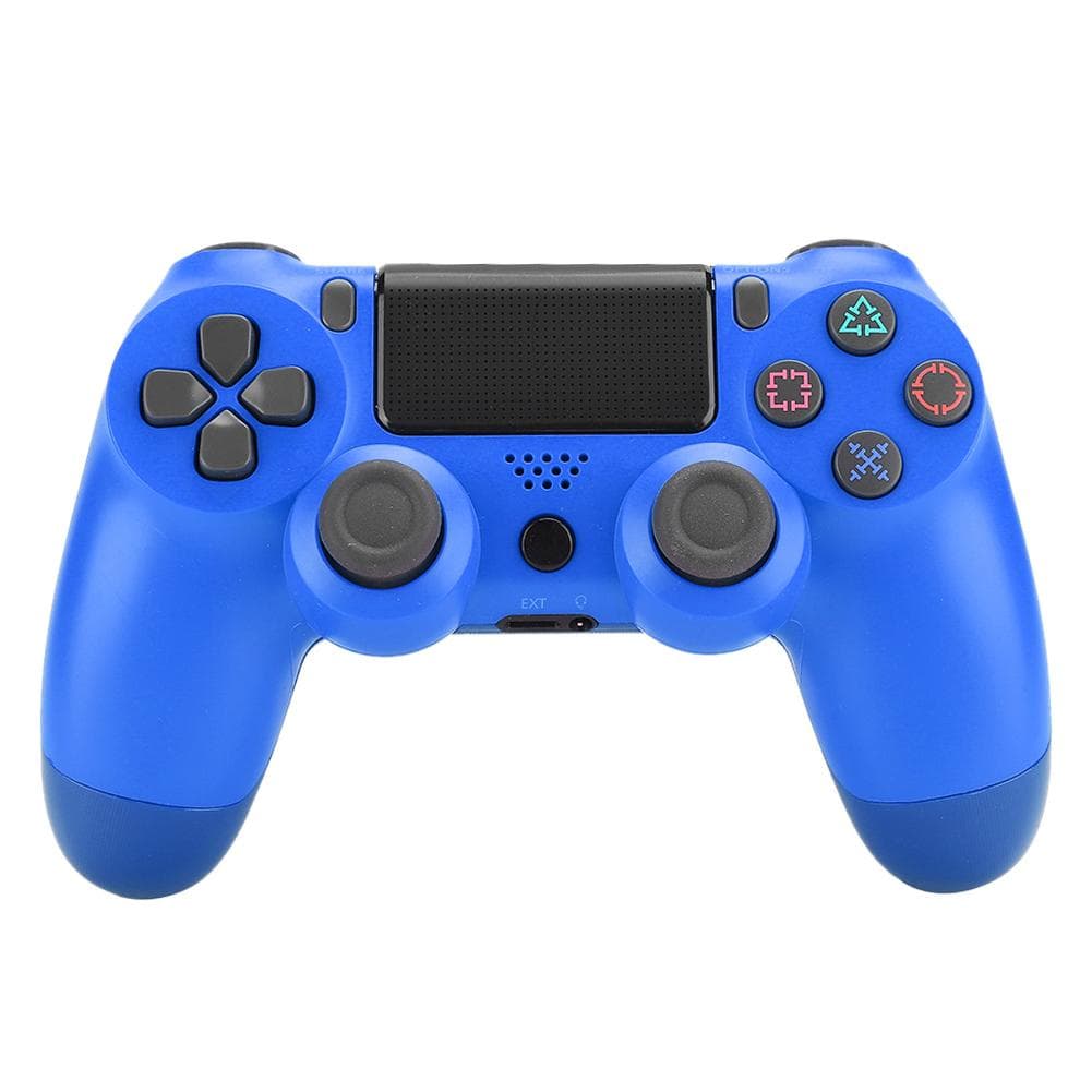 Plastic ABS V2 Program Intelligent Wireless Bluetooth Gamepad Game Controller with Headphone Hole blue