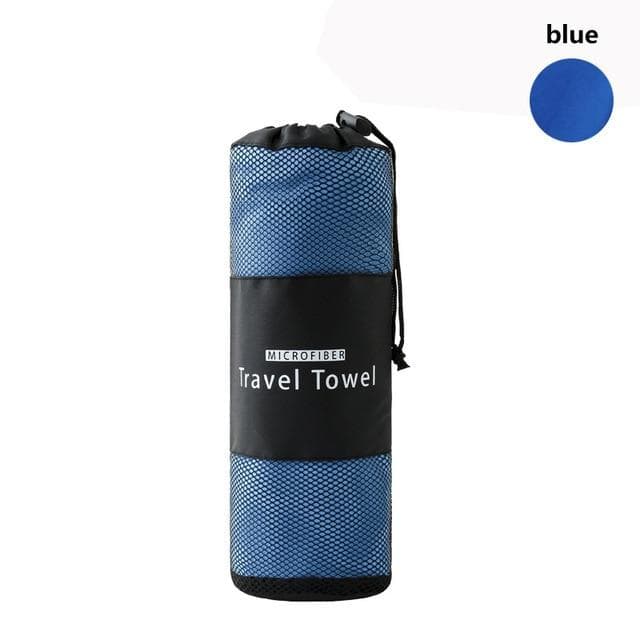 Quick Dry Sports Towel Portable Beach Towel Water Absorbent Sweat-absorbent Towels Outdoor Jogging, Swimming, Yoga Towel 40X80CM blue