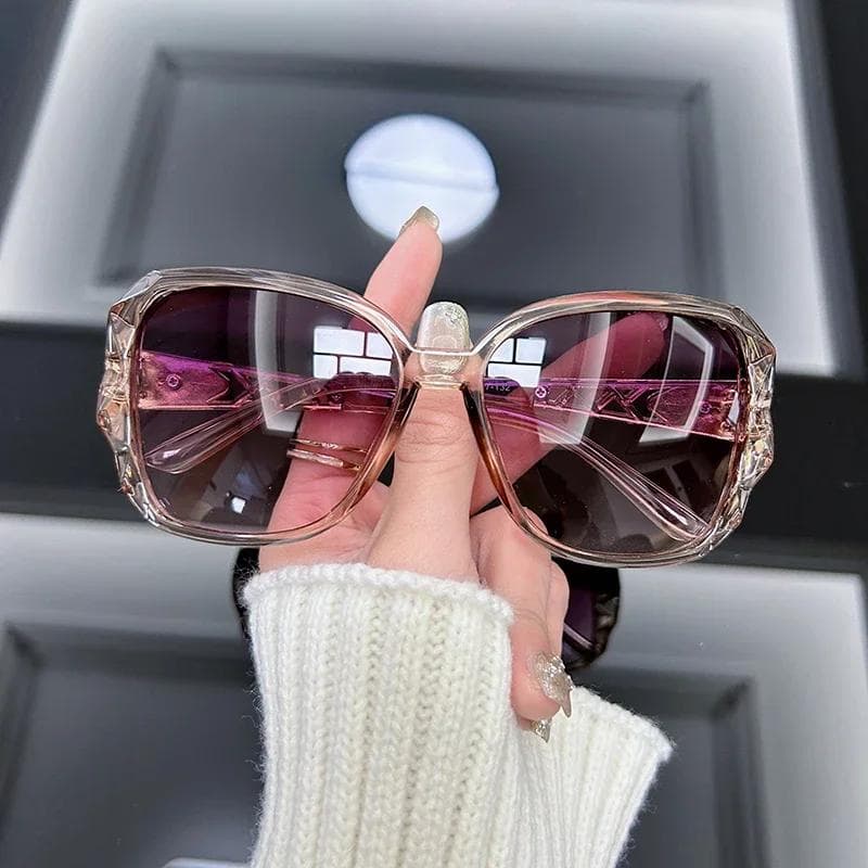 Vintage Square Sunglasses Women Luxury Designer Retro Big Frame Gradient Fashion Sun Glasses Female Oculos De Sol Other