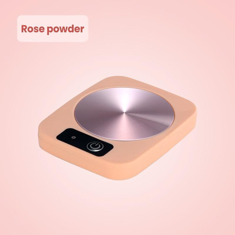 220V Home Cup Heater Warm Mat with 55℃ Constant Temperature - Mug Heater Coffee Cup Warmer for Milk Tea Water Heating Pad, Comes in a Gift Box USB pink