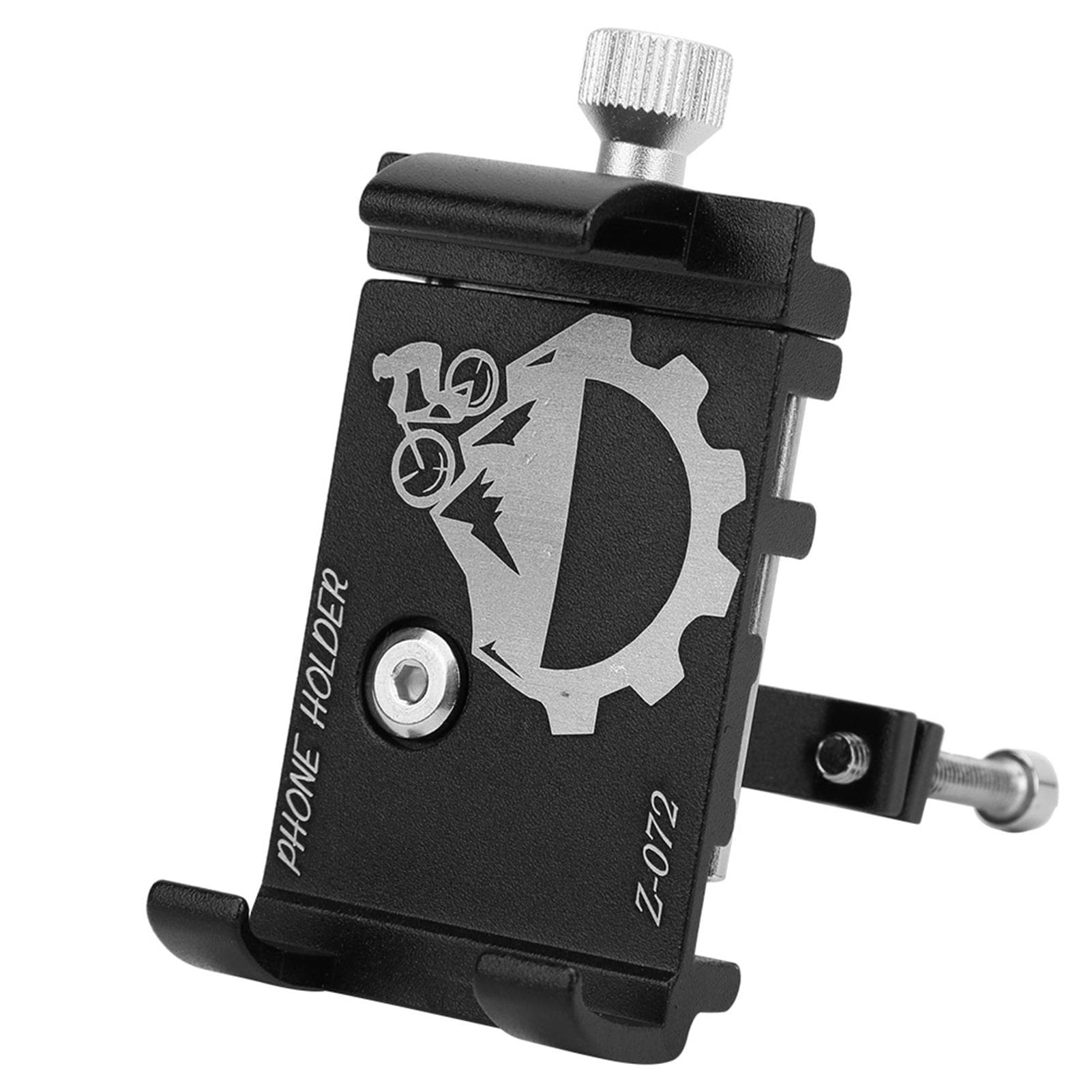 Aluminium Alloy Bike Phone Bracket Holder Cycling Equipment for Mountain Bicycle Motorcycleblack