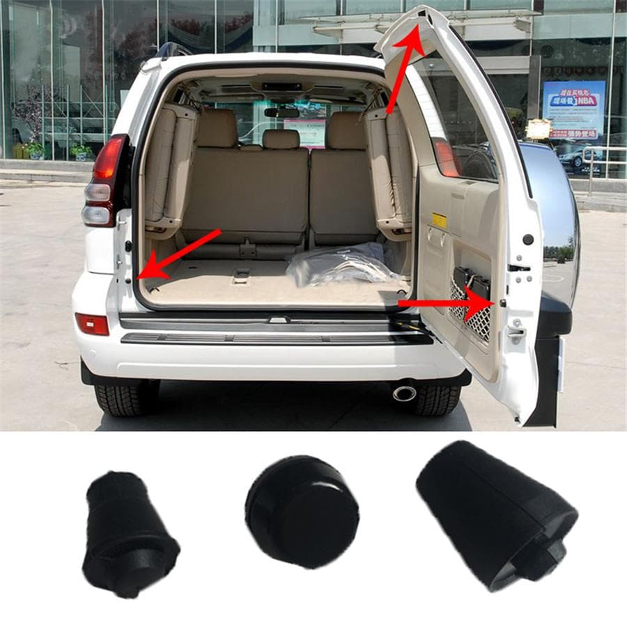 3x Rear Trunk Tailgate Cushioning Granular Pads For Toyota Prado LC120 2003-2009