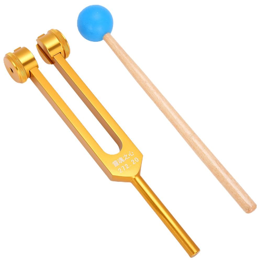 272.2HZ Aluminum Alloy Yoga Tuning Fork Sound Healing Therapy Tuning Fork with Hammer