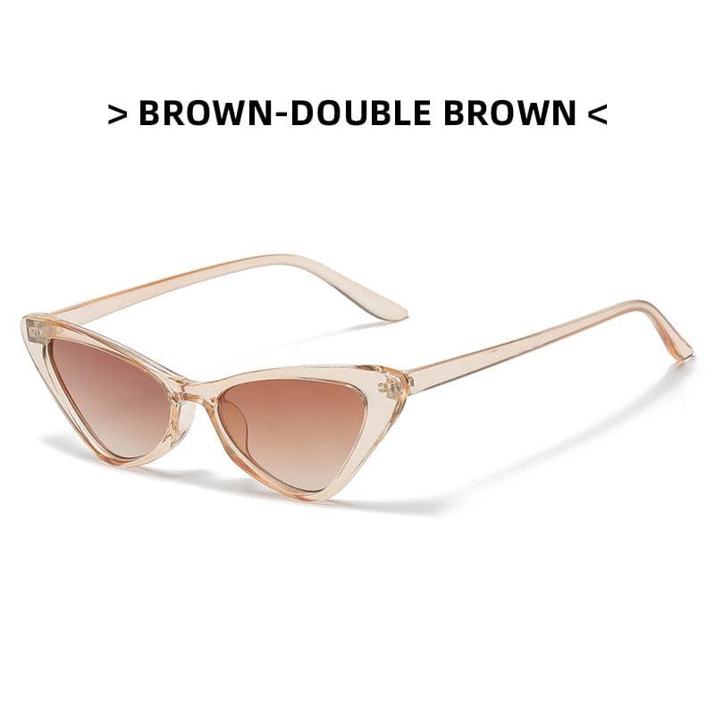 Retro Cat Eye Sunglasses UV400 Small Frame Vintage Fashion Shades for Women Sun Glasses Eyewear