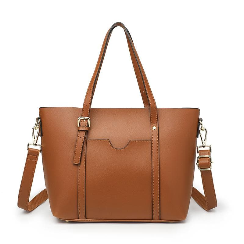 Tote Bag Women's Bag Soft Leather Handbag Simple Large Capacity Crossbody Bag Single Shoulder Bag brown