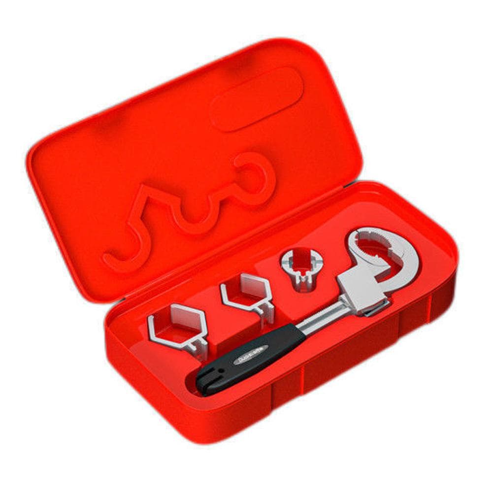 Multifunctional Sink Bathroom Wrench Toilet Faucets Repairs Wrench 80mm Large Opening Adjustable multicolour