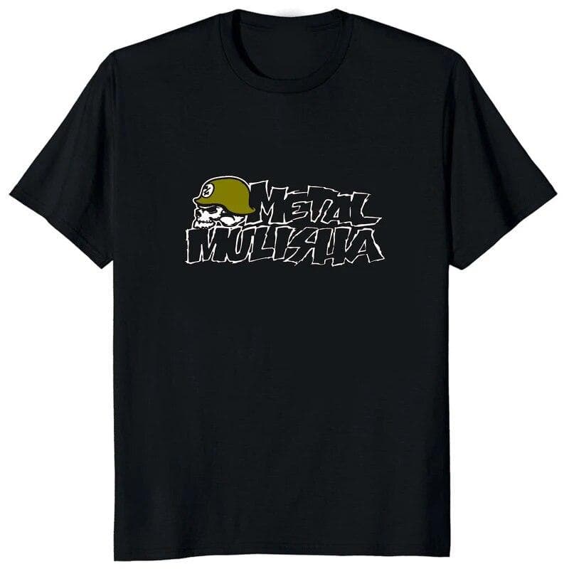 Fashion Metal Mulisha Printed Elastic T-shirt Hip Hop Streetwear Hipster Unisex T Shirt Loose Breathable Comfortable Women Tees XL