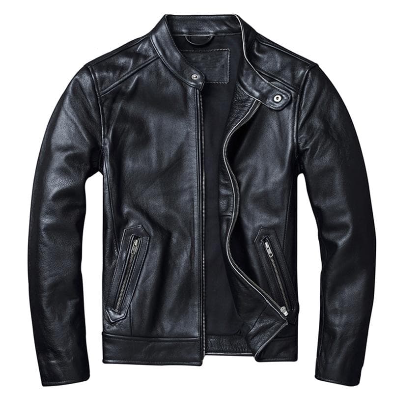 7XL 8XL 9XL Oversized Trend New Men's Cowhide Leather Jacket 2022 Motorcycle Biker Spring Moto Clothing Natural Genuine Leather Jackets Genuino 4XL black
