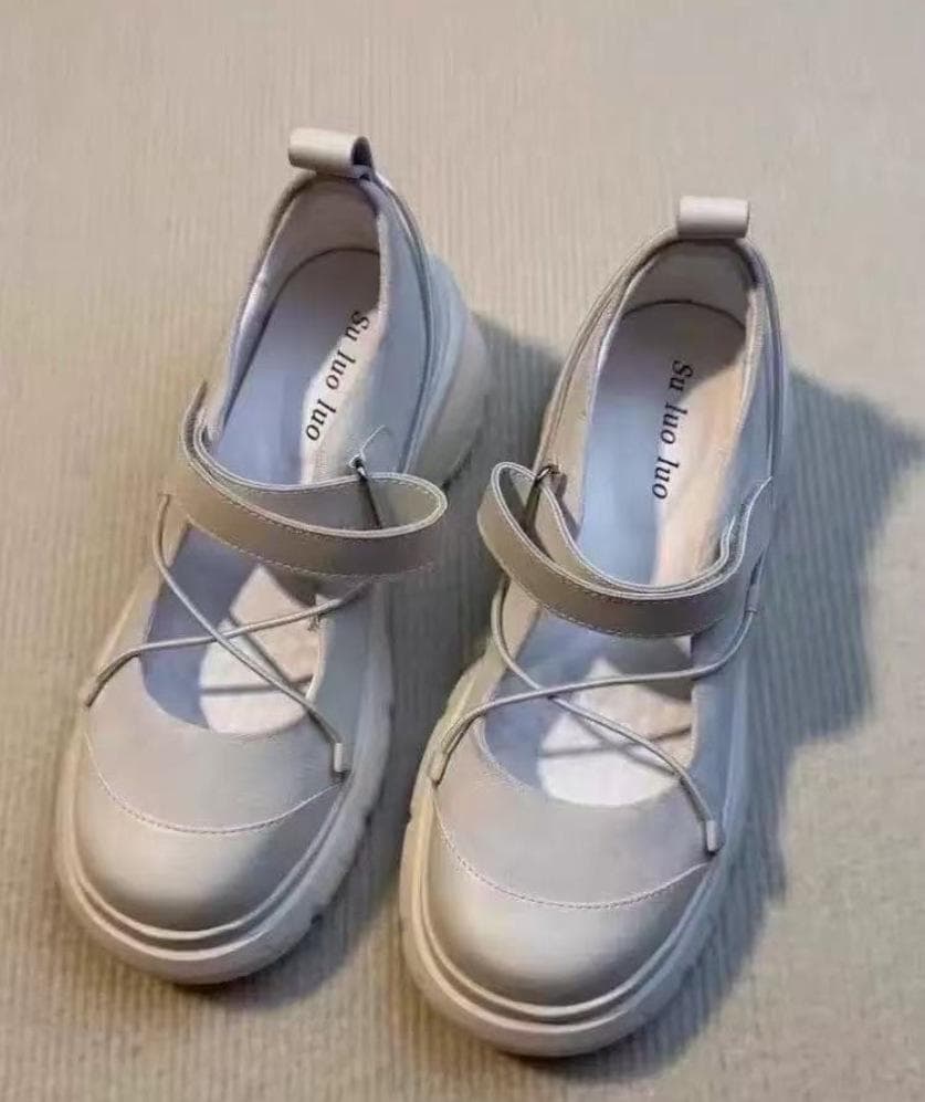 2024 Summer Casual Mary Jane Shoes: Versatile, Height-Boosting, Thick-Soled Design for Women 39