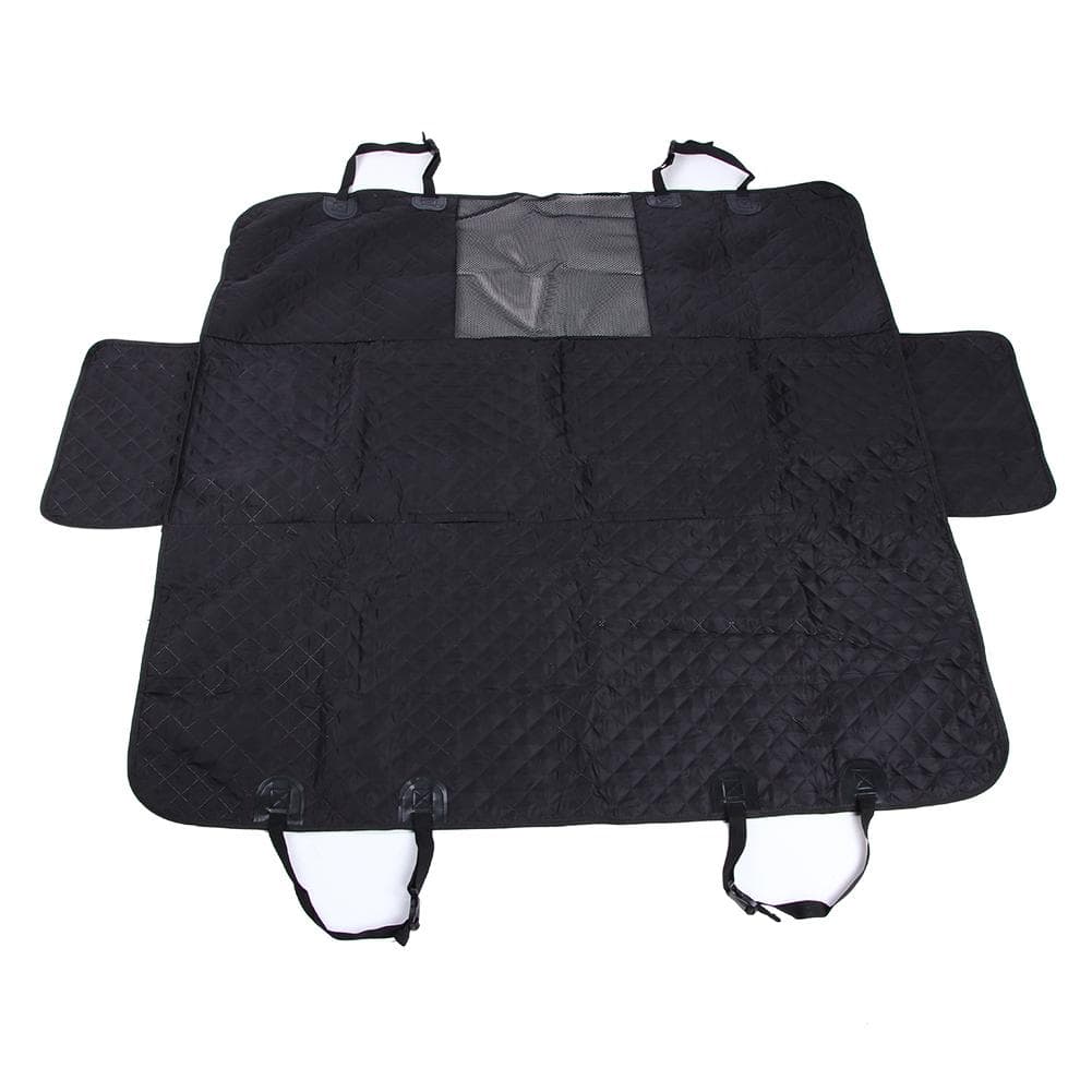Black Sewing Embroidering Separation Net Car Back Waterproof Pet Pad Dog Mat CushionBlack 137x147CM black