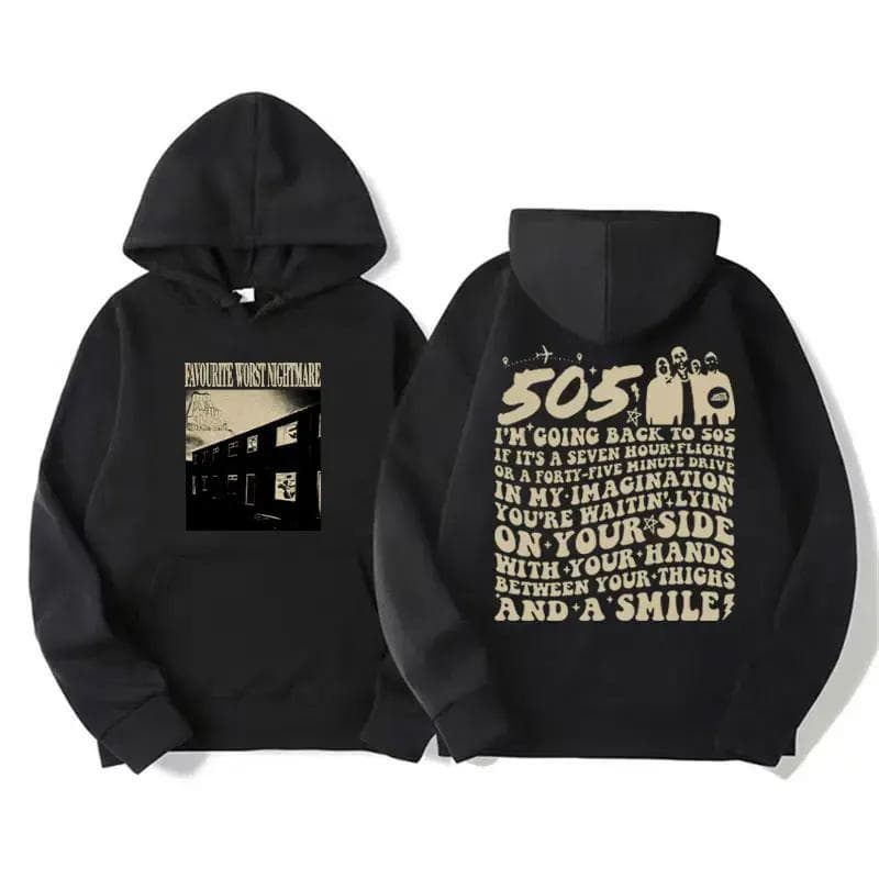 Retro Rock Arctic Monkeys Music Album Graphic Hoodies Men Vintage Oversized Hip Hop Hoodie Punk Sweatshirt Tour Double Sided M