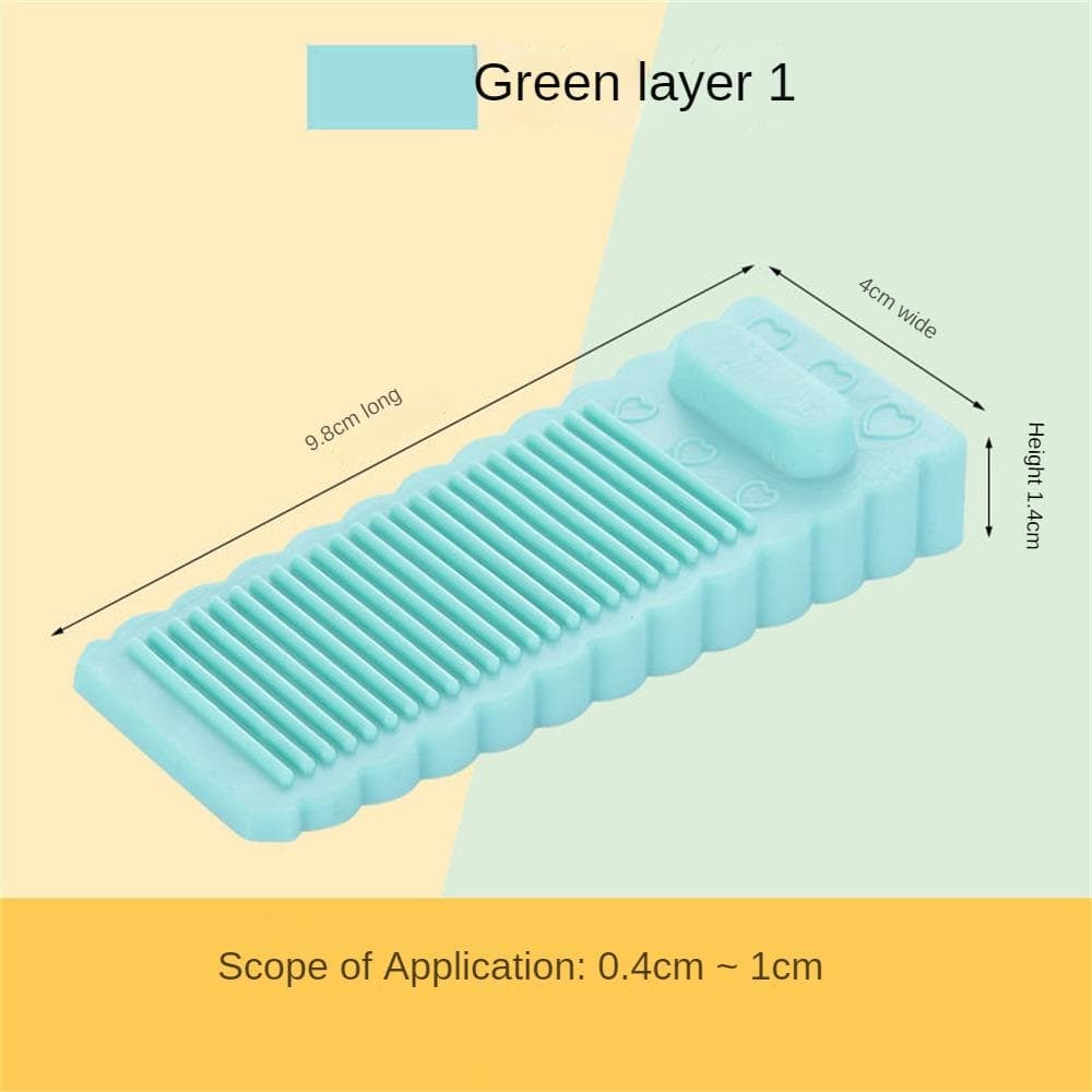Safety Silicone Door Stop Stoppers Block Wedge Doorstops Door Stopper Home Office Door Rear Retainer Anti-collision Stop light Blue 1.4CM